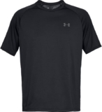 Under Armour T-shirt para homem tecnologia 2.0, Steel Light Heather/Black