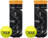 NOX bolas de padel 2 Tubos de 3 Bolas Pro Titanium
