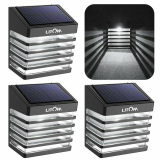 4 unidades de Luzes Solares de parede com 2 modos de luz