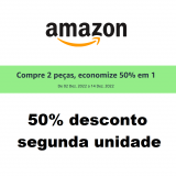 Compre 2 e economize 50% em 1 delas (em brinquedos)