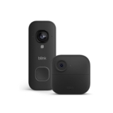 Câmara exterior Blink com 4 câmaras e campainha de vídeo com fios Blink 2K+ (última geração)
