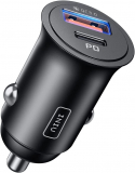 Carregador de carro, [USB C 30W + USB A 30W] 5A