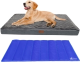 Cama Ortopédica para Cães com Tapete Refrescante de Gel