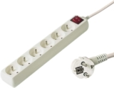 PremiumCord Extensão 3m com 6 tomadas e interruptor
