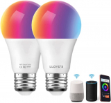 Lâmpadas LED RGB 9W WiFi casquilho grosso E27