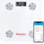 Balança digital inteligente Sinocare Bluetooth + APP Smartphone, 12 Medições