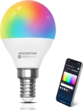 Lâmpada Wifi G45 E14 6,5W, lâmpada LED inteligente RGBCW