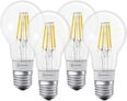 LEDVANCE Smart LED Bluetooth, Filament Classic, E27 de 5,5W = 60W , (2700 K), embalagem de 4