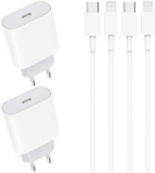 Pack 2 carregadores PD 20W + 2 cabos USB-C/lightning com 2M