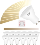 Lâmpada LED GU10 regulável, 530 lúmenes 2700 K branco quente – 7w