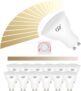 Lâmpada LED GU10 regulável, 530 lúmenes 2700 K branco quente – 7w