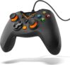 Gamepad com cabo, X-input e Direct – input, joystick e gatilhos analógicos, função turbo, compatível com PC, PS3 e Android