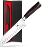 imarku Faca Santoku – faca de cozinha profissional de 18 cm super afiada