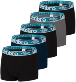 Umbro boxers de algodão para homem, conjunto de 5