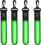 Luzes LED intermitentes para mochila escolar, 4 unidades