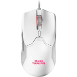 Mars Gaming MMVW, rato Gaming RGB ultraleve 69 g, 10000DPI, cabo Feather, branco