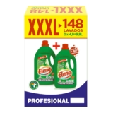 Elena Detergente para máquina de lavar fragrância a colónia, formato profissional em gel – 148 doses