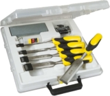 Conjunto 5 Formões Stanley para trabalhar a madeira Dynagrip