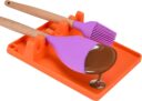 Suporte em silicone para utensílios de cozinha 2 em 1