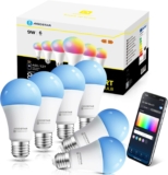 Lâmpada LED inteligente E27 9W Wifi RGB (Pack de 6)