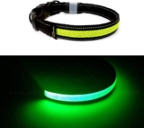 Coleira para cachorro iluminada LED, recarregável