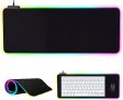 Tapete XXL para PC, tapete RGB com conector USB, tamanho 800 x 300 x 4 mm