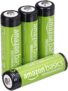 Amazon Basics – Pacote de 4 pilhas recarregáveis AA NiMH, 2000 mAh