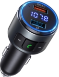 Transmissor FM Bluetooth V5.0 + QC3.0