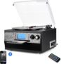 Leitor de Discos Vinil, CD, Rádio FM, Cassetes (K7) + Bluetooth