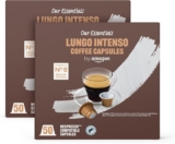 Cápsulas café Lungo Intenso, torrado médio, compatíveis Nespresso, 100 unidades