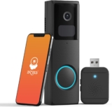 Dzees – Campainha 1080HD sem fios, vídeo porteiro WiFi, IP66 impermeável