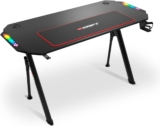 Drift Gaming DRDZ175 RGB – Mesa de jogos com placa de fibra de carbono