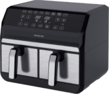 Sencor Fritadeira sem óleo Air Fryer, compartimento duplo, controlo tátil,  1700 W, capacidade total 8 L