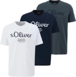 s.Oliver T-shirt para homem 3 unidades ao melhor preço