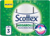 Papel de cozinha Scottex Megarollo 3 rolos ( 2 Unidades )