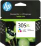 HP 305XL Tricolor, cartucho de tinta original DeskJet 2300, 2700, 2800, 4100 e Envy 6010, 6020, 6030, 6400