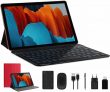 Tablet 10″ CPU octa-core de última geração, 4gb + 64gb, 8000 mAh, com teclado e rato