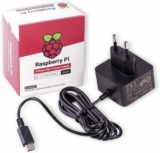 Tomada Original Raspberry 4596, Pi USB-C Preto