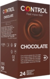 Preservativos Control de chocolate, caixa poupança de 24