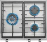 TEKA Placa de gás butano 60 cm, 3 fogos, auto-ignição