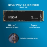 SSD Crucial 2TB P3 M.2 2280 NVMe – CT2000P3SSD8