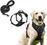 Arnês refletor para Cães, Dog Harness + trela resistente, macio, respirável e ajustável