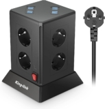 Extensão vertical 8 tomadas + 8 entradas USB 5V/4,8A