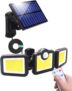 Luz solar exterior com sensor de movimento e comando 171 LED