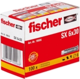 Fischer Buchas SX 6 x 30 (caixa de 100 unidades) 70004