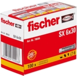 Fischer Buchas SX 6 x 30 (caixa de 100 unidades) 70004