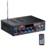 PROZOR Amplificador de áudio 800 W HiFi estéreo Bluetooth 5.0