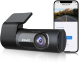 Dashcam 2K 1440P QHD KAWA WiFi 145° grande angular