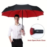 2 unidades de guarda-chuva com fechamento automático