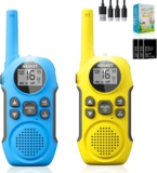 2 x Walkie Talkie para crianças recarregável, alcance ate 3 Km